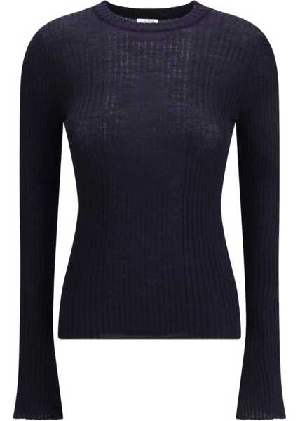 Pulovere Cruna Lightweight wool crew-neck Sweater NOTTE Femei (BM 19464056) 1