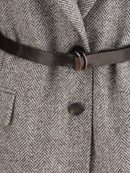 Jachete Brunello Cucinelli Patterned wool Jacket MARRONE/GRIGIO/BEIGE Femei (BM 19464059) 3