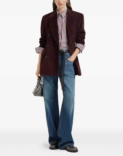 Jachete Brunello Cucinelli Corduroy cotton Jacket RED WINE Femei (BM 19464068) 2