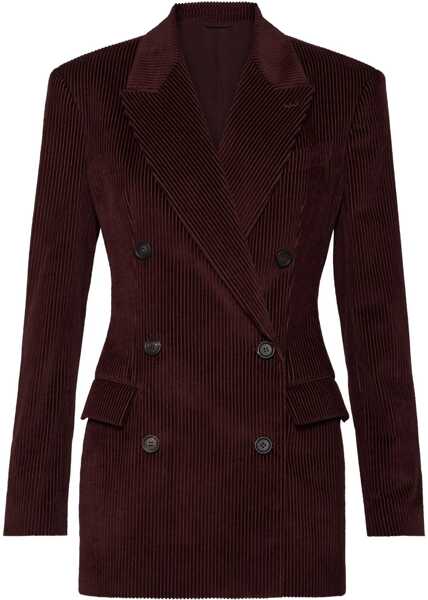Jachete Brunello Cucinelli Corduroy cotton Jacket RED WINE Femei (BM 19464068) 1
