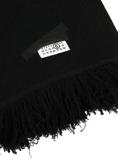 Esarfe MM6 Maison Margiela Wool Scarf BLACK Femei (BM 19464080) 2