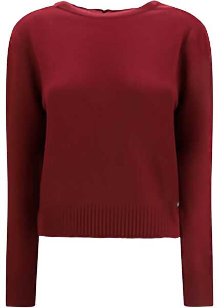 Pulovere Marni Long-sleeved crewneck Sweater BURGUNDY Femei (BM 19464083) 1