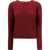 Marni Long-sleeved crewneck Sweater BURGUNDY