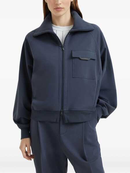 Cardigane Brunello Cucinelli Cotton Cardigan BLU FREDDO Femei (BM 19464086) 3