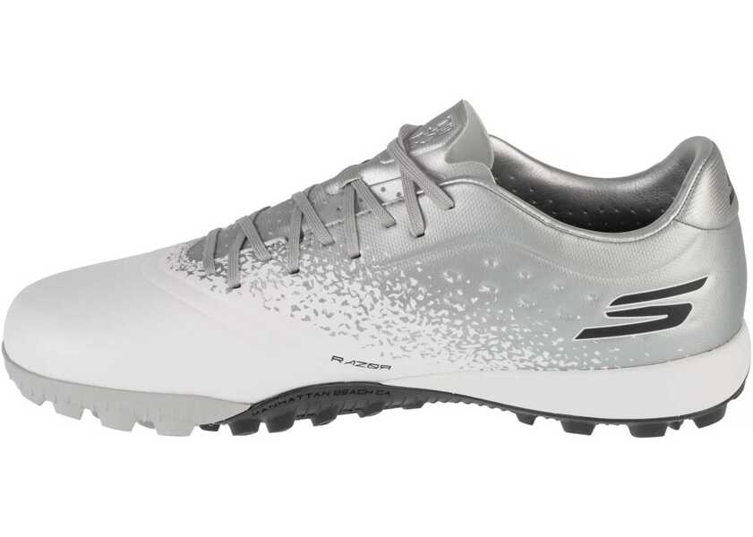 Ghete fotbal SKECHERS Razor 1.5 Academy TF White Barbati (BM 19464194) 2