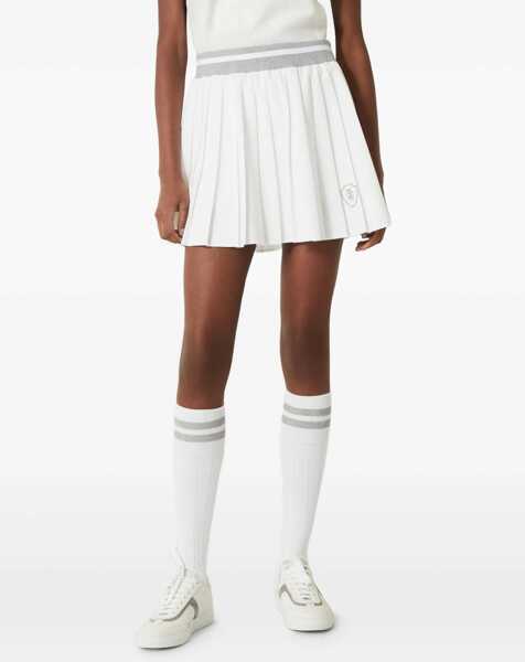 Fuste Brunello Cucinelli Pleated Skirt BIANCO Femei (BM 19464329) 3