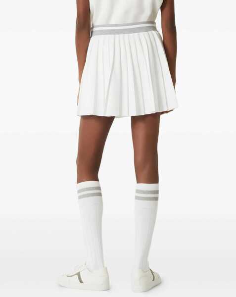 Fuste Brunello Cucinelli Pleated Skirt BIANCO Femei (BM 19464329) 4