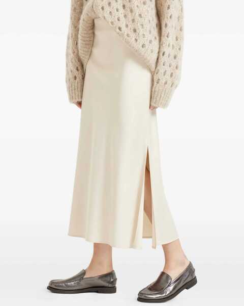 Fuste Brunello Cucinelli Fabric Skirt BUTTER Femei (BM 19464350) 5