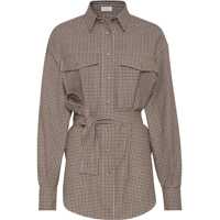 Camasi casual Checked virgin wool Shirt Femei