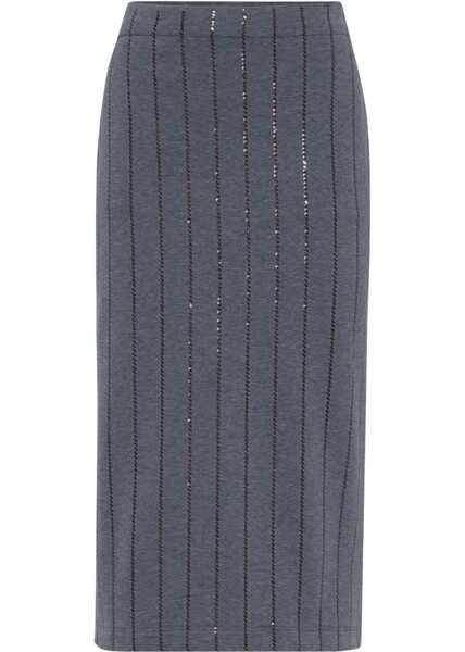 Fuste Brunello Cucinelli Pencil Skirt GRIGIO SCURO Femei (BM 19464356) 1