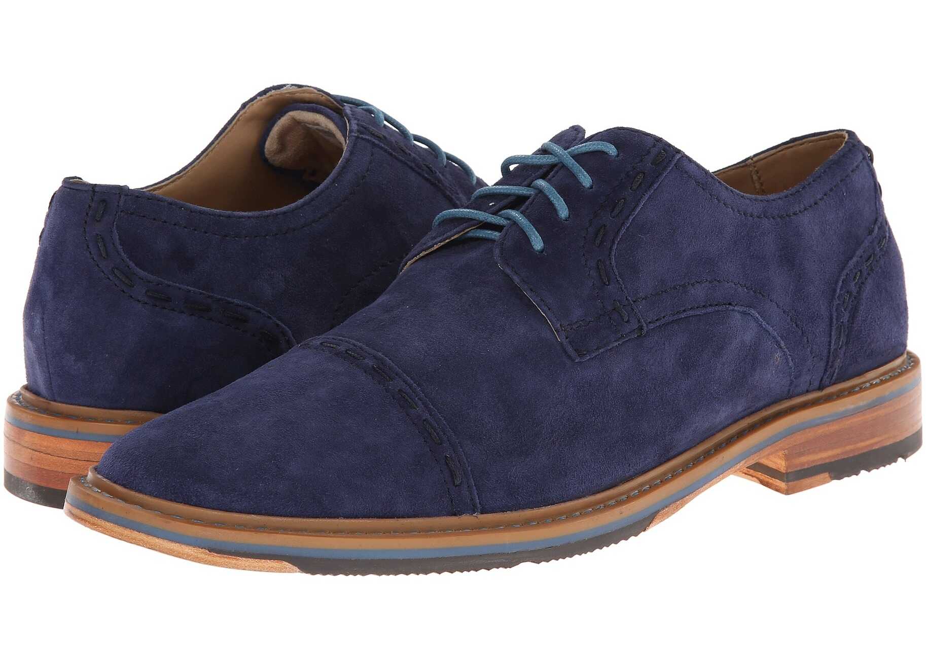 Pantof Rockport Parker Hill Cap Toe Oxford Peacoat Nubuc