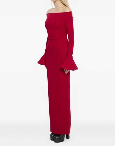 Rochii elegante SOLACE LONDON Anica Maxi Dress RED Femei (BM 19475216) 2