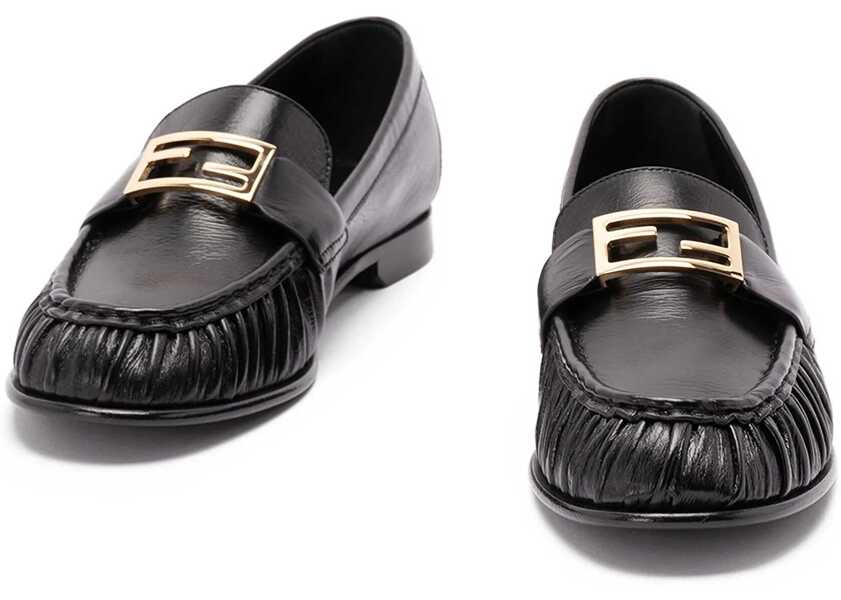 Mocasini Fendi Nappa Baguette Loafers NERO Femei (BM 19475231) 4