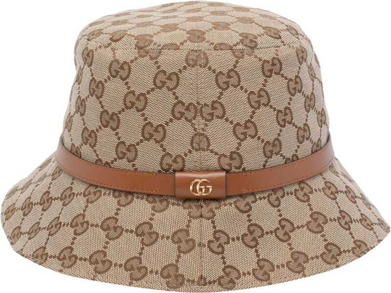 Sepci Gucci GG Supreme fabric Bucket Hat BEIGE/LIGHT BROWN Femei (BM 19475240) 1