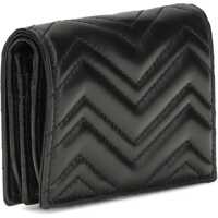 Portofele Dama - Portofele Gucci GG Marmont Wallet BLACK/BLACK Femei (BM 19475249) - B-mall.ro