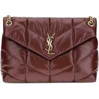 Genti de umar Medium Puffer Bag in glossy leather Femei