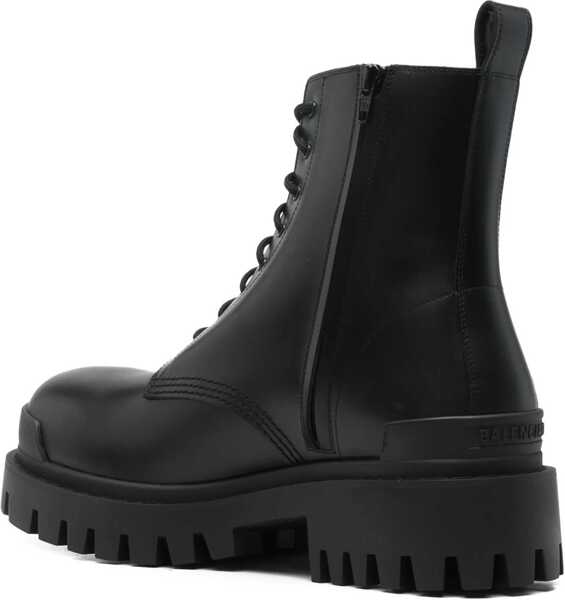 Bocanci casual Balenciaga Strike Lace-Up Boots BLACK Barbati (BM 19475321) 3