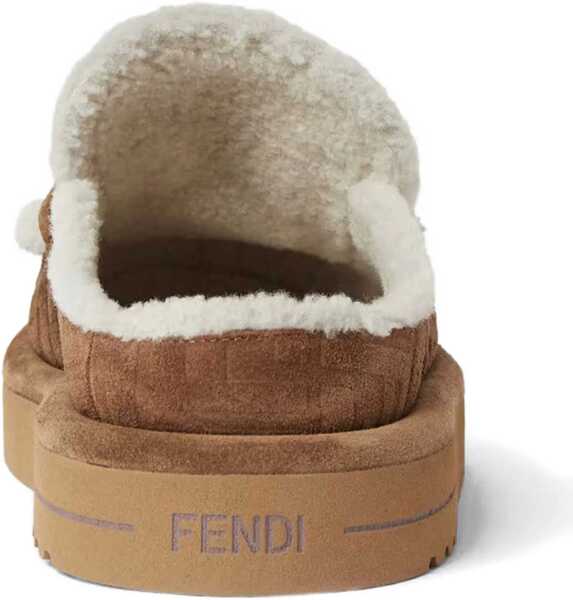 Sandale Fendi Aprs Chic sheepskin Mules TABACCOLATTE Femei (BM 19475324) 3
