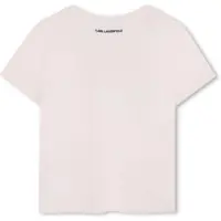 Tricouri pentru Fete - Tricouri Karl Lagerfeld T-Shirt With Logo PINK Fete (BM 19475411) - B-mall.ro