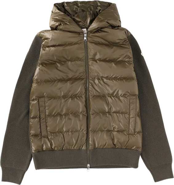 Pulovere casual Moncler Padded Sweatshirt GREEN Barbati (BM 19475414) 1