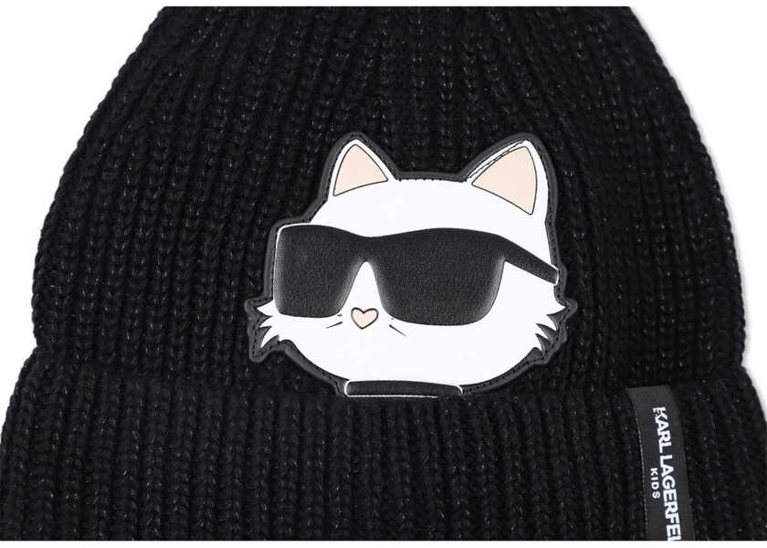 Caciuli Karl Lagerfeld Beanie Hat Snood BLACK Fete (BM 19475420) 4