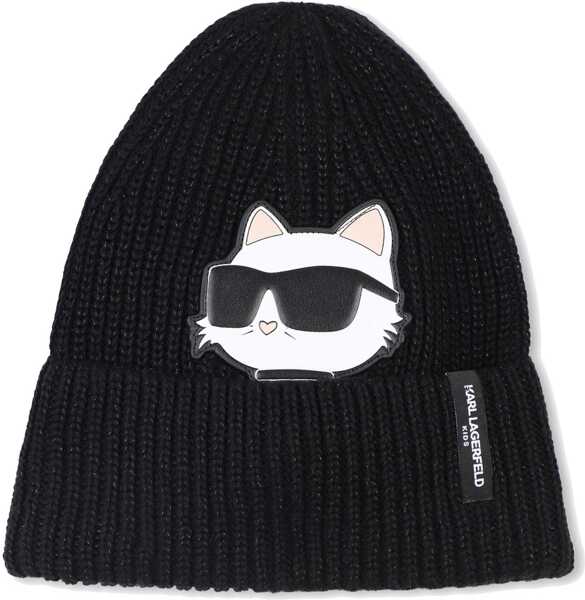Caciuli Karl Lagerfeld Beanie Hat Snood BLACK Fete (BM 19475420) 1
