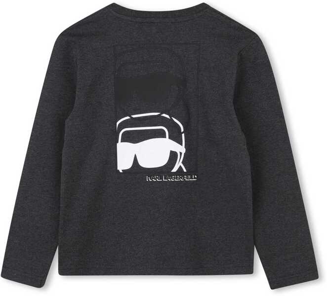 Tricouri Karl Lagerfeld T-Shirt With Logo CHARCOAL Baieti (BM 19475426) 2