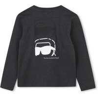 Tricouri pentru Baieti - Tricouri Karl Lagerfeld T-Shirt With Logo CHARCOAL Baieti (BM 19475426) - B-mall.ro