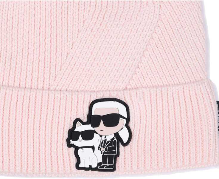 Palarii Karl Lagerfeld Hat With Logo PINK Fete (BM 19475435) 3