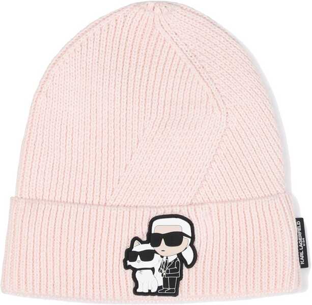Palarii Karl Lagerfeld Hat With Logo PINK Fete (BM 19475435) 1