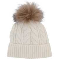 Accesorii Moncler Grenoble Dama - Caciuli Moncler Grenoble Beanie With Pom-Pom WHITE Femei (BM 19475438) - B-mall.ro