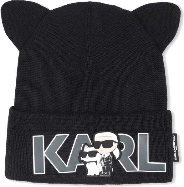 Palarii Karl Lagerfeld Hat With Logo BLACK Fete (BM 19475510) 1