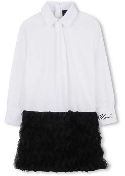 Rochii casual Karl Lagerfeld Cotton Dress WHITE Fete (BM 19475525) 1