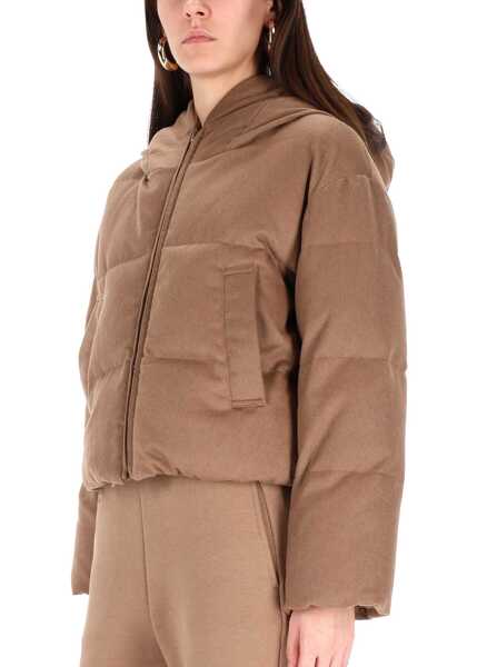 Jachete Max Mara Dahlia Cube Jacket BROWN Femei (BM 19475528) 4