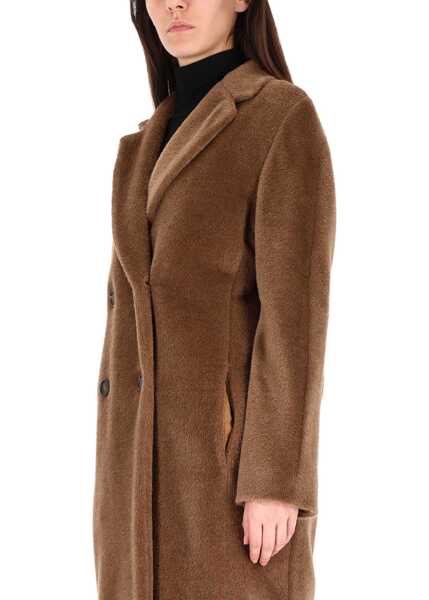 Paltoane Max Mara Roseto Midi Coat BROWN Femei (BM 19475540) 2