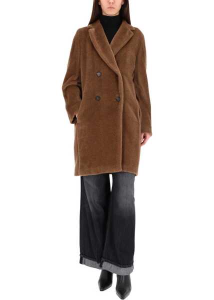 Paltoane Max Mara Roseto Midi Coat BROWN Femei (BM 19475540) 4