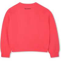 Hanorace pentru Fete - Hanorace Karl Lagerfeld Sweatshirt With Logo RED Fete (BM 19475546) - B-mall.ro