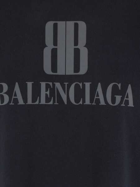 Tricouri Balenciaga T-Shirt With Logo BLACK Femei (BM 19475615) 4