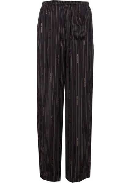 Pantaloni casual Balenciaga Pants Pyjama BLACK Femei (BM 19475627) 2