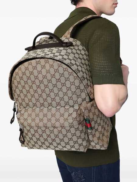 Rucsacuri Gucci Fabric Backpack Gg BEIGE Barbati (BM 19475642) 2
