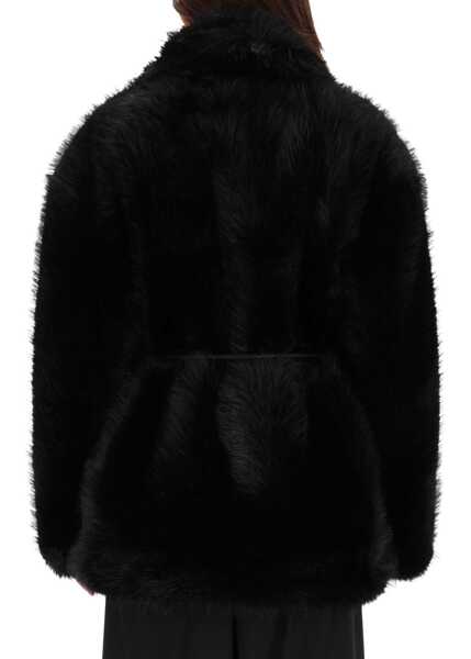Trenciuri SPORTMAX Rosaria Jacket In Ecofur BLACK Femei (BM 19475666) 3