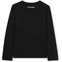 Tricouri pentru Fete - Tricouri Karl Lagerfeld T-Shirt With Logo BLACK Fete (BM 19475672) - B-mall.ro