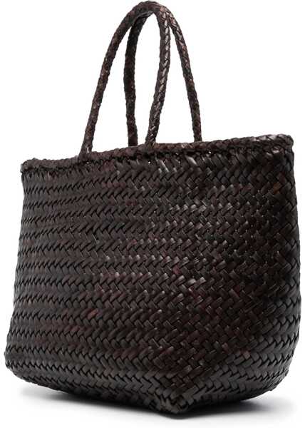 Genti de umar DRAGON DIFFUSION Small Grace Basket Bag BROWN Femei (BM 19475705) 3