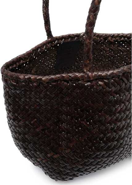 Genti de umar DRAGON DIFFUSION Small Grace Basket Bag BROWN Femei (BM 19475705) 5
