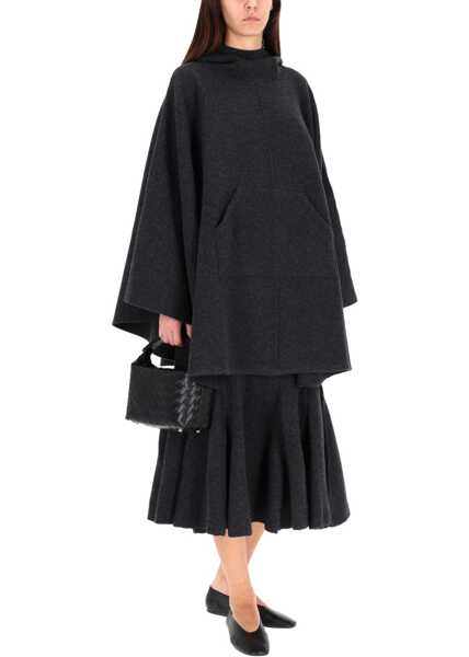 Fuste casual Bottega Veneta Cashmere Midi Skirt GREY Femei (BM 19475708) 2