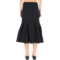 Fuste Bottega Veneta Dama - Fuste casual Bottega Veneta Cashmere Midi Skirt GREY Femei (BM 19475708) - B-mall.ro