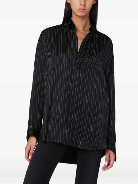 Bluze Balenciaga Cocoon Shirt BLACK Femei (BM 19475738) 3