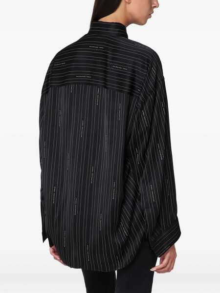 Bluze Balenciaga Cocoon Shirt BLACK Femei (BM 19475738) 4