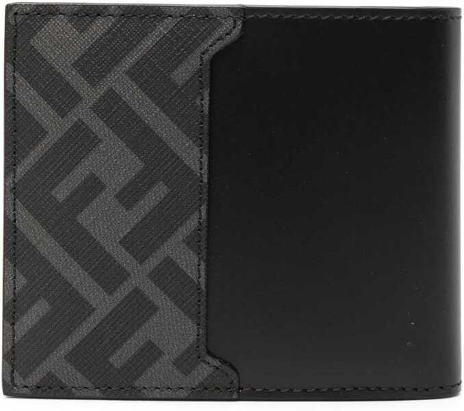 Portofele Fendi Bifold Wallet Ff Squared BLACK Barbati (BM 19475744) 2