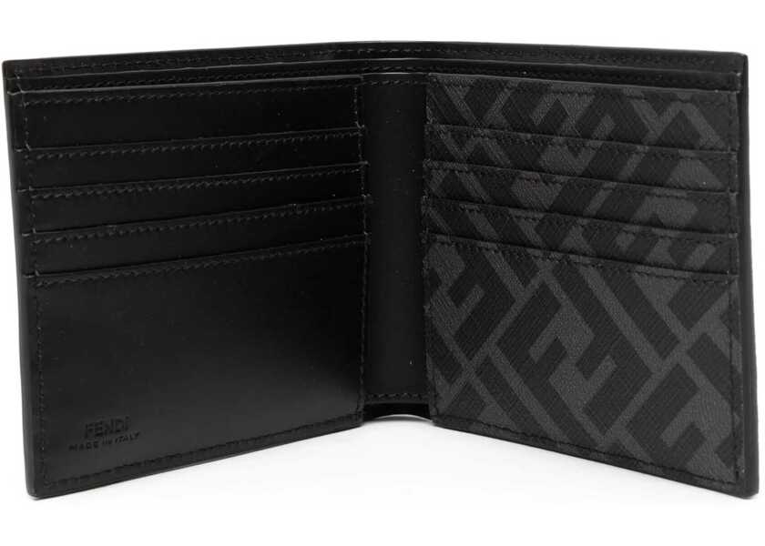 Portofele Fendi Bifold Wallet Ff Squared BLACK Barbati (BM 19475744) 3